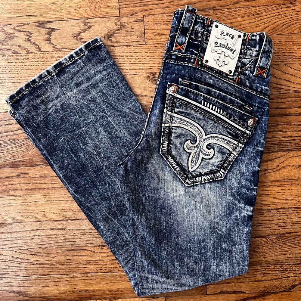 Rock Revival Blue Jeans